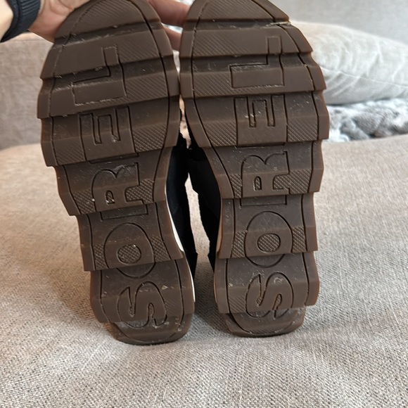 Sorel Women's Kinetic Sneak Boots, Black White - Picture 6 of 7